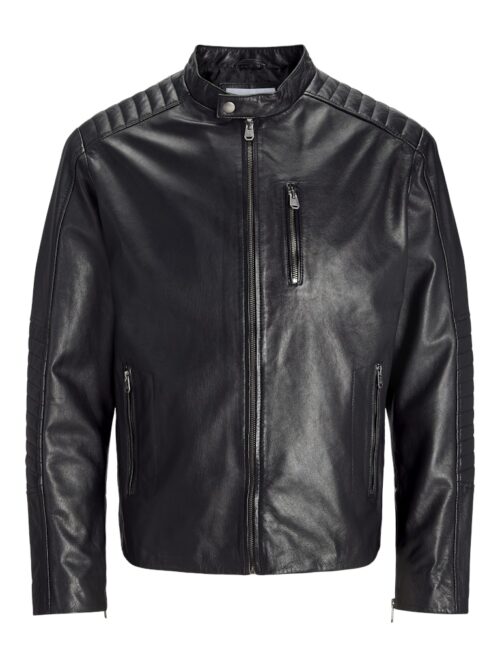 JACK & JONES JJELIAM LAMB LEATHER JACKET N