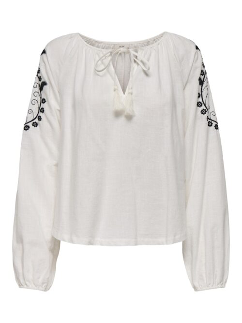 JDY JDYBIANCA L/S EMB TOP WVN