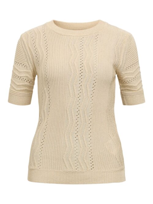 Object OBJFRIELLA KNIT S/S SLI PULLO