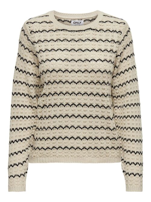 only ONLASA LS STRUCTURE O-NECK NO