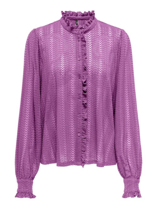 only ONLISABELLE L/S PLACKET RUFFL