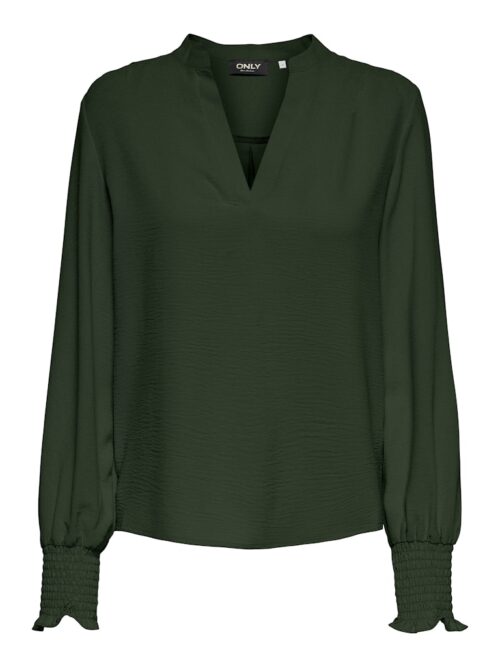 only ONLMETTE V-NECK LS SMOCK TOP