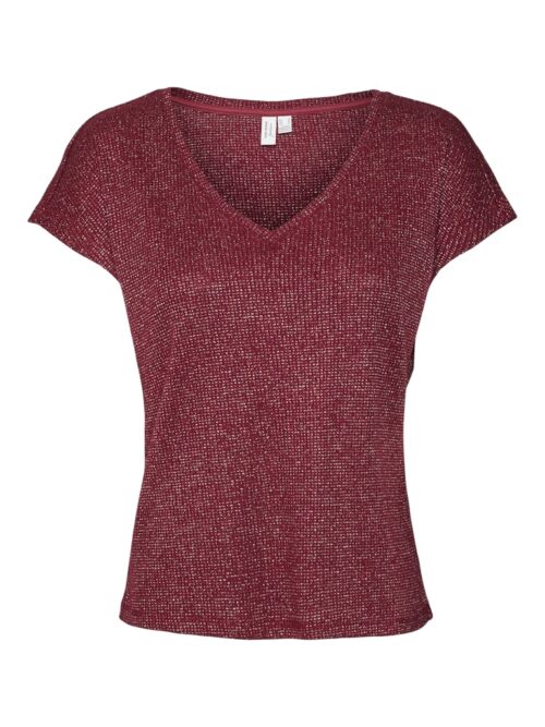 Vero Moda VMONAJA S/S V-NECK TOP JRS BT