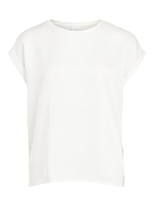 VILA VIELLETTE S/S SATIN TOP - NOO