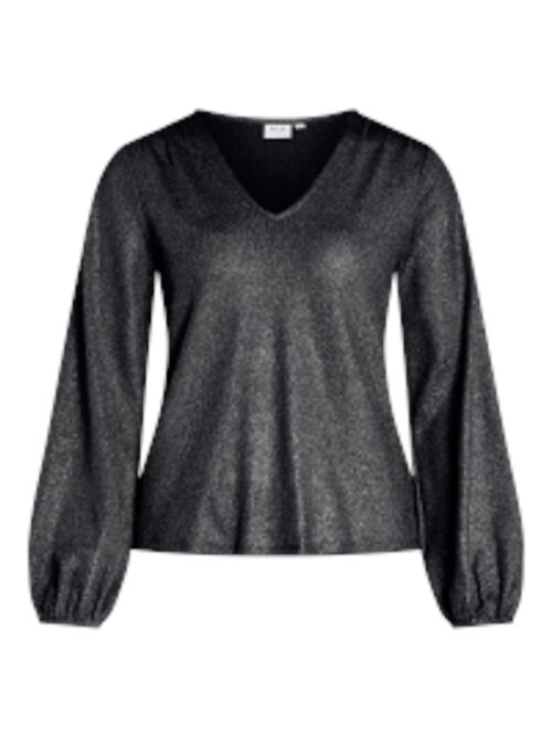 VILA VISHINEA V-NECK L/S TOP