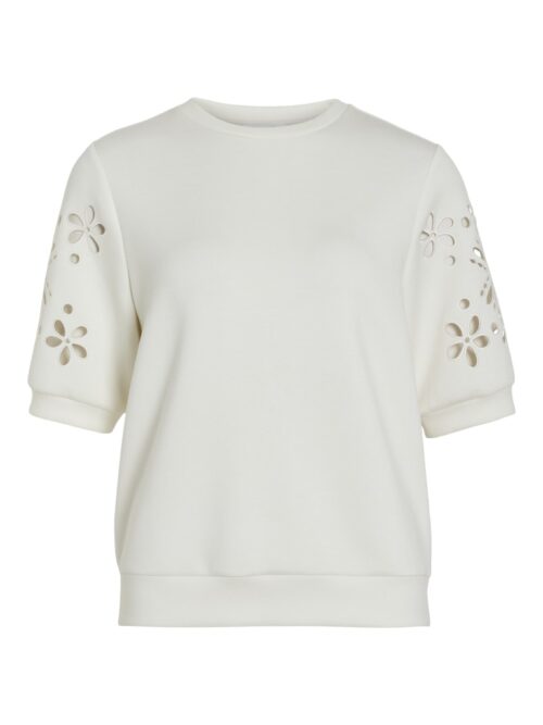 VILA VISIF 2/4 LACE DETAIL SWEAT #