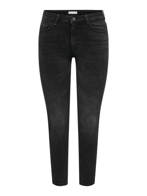 JDY JDYFINA MW SKINNY ANKLE JNS BLK DNM