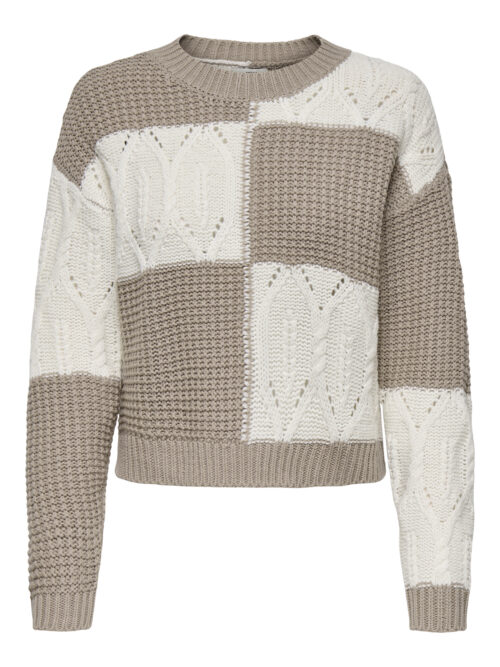 JDY JDYJUSTY L/S MIX STRUC PULLOVER KNT