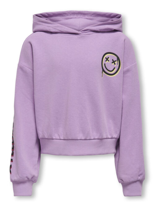 Kids Only KOGSMILE LIFE L/S HOOD UB SWT NOOS