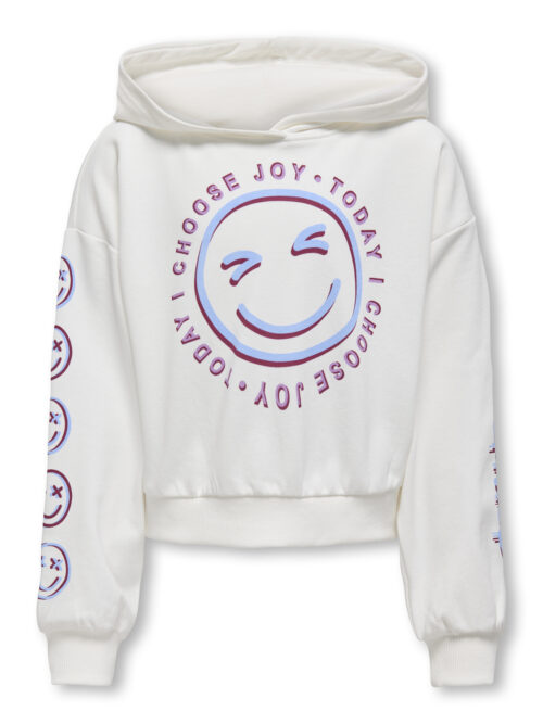 Kids Only KOGSMILE LIFE L/S HOOD UB SWT NOOS