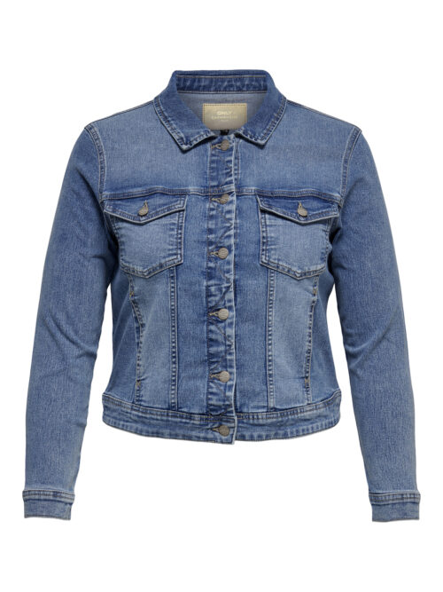 ONLY CARMAKOMA CARWESPA LS JACKET LIGHT BLUE DNM N