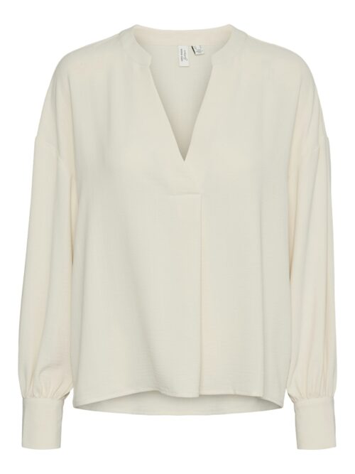 Vero Moda VMVALERIE L/S V-NECK TOP WVN BTQ GA