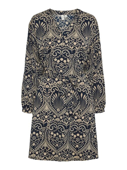 Vero Moda VMVILJA L/S ABK DRESS WVN BTQ GA