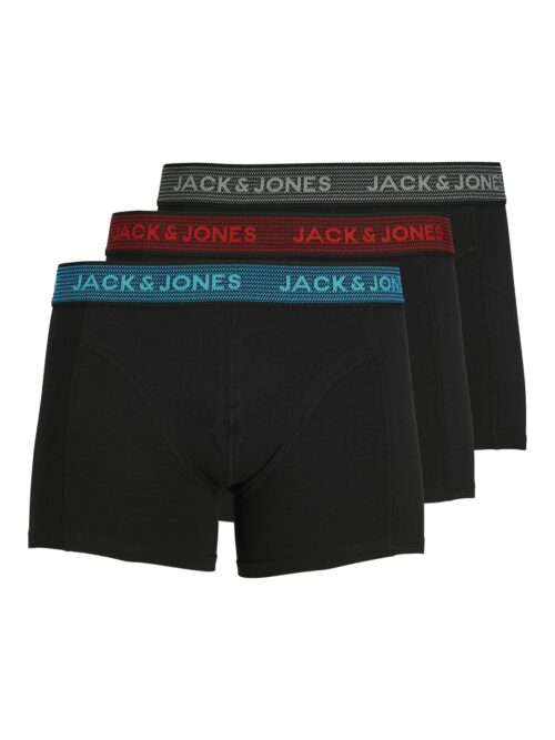 JACK & JONES JACWAISTBAND TRUNKS 3 PACK NOOS