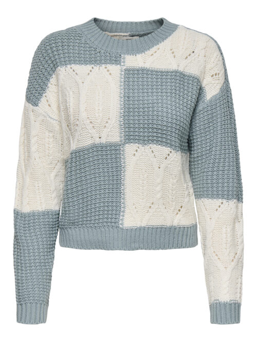 JDY JDYJUSTY L/S MIX STRUC PULLOVER KNT