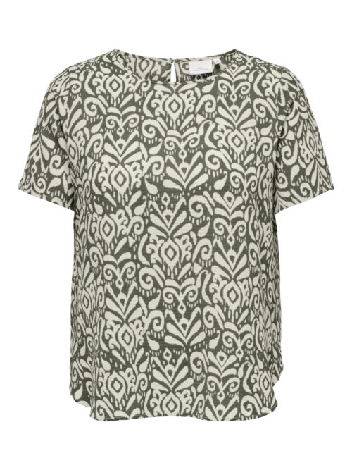 ONLY CARMAKOMA CARVICA LIFE SS TOP WVN NOOS