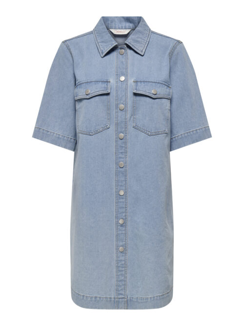 only ONLBELLE S/S BUTTON DRESS DNM GUA N