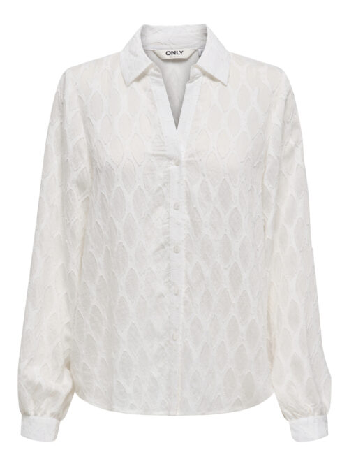 only ONLNOA LS V-NECK SHIRT WVN