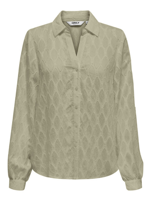 only ONLNOA LS V-NECK SHIRT WVN