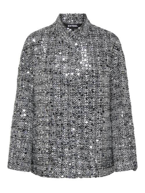 only ONLQUINN LIFE L/S SEQUIN BOMBER XT