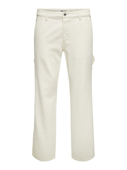 ONLY & SONS ONSEDGE STRAIGHT CAR ECRU1088PIMDNM