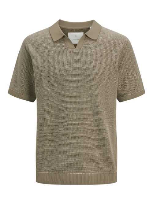 JACK & JONES JPRCCEASTON KNIT SPLIT NECK SS SN