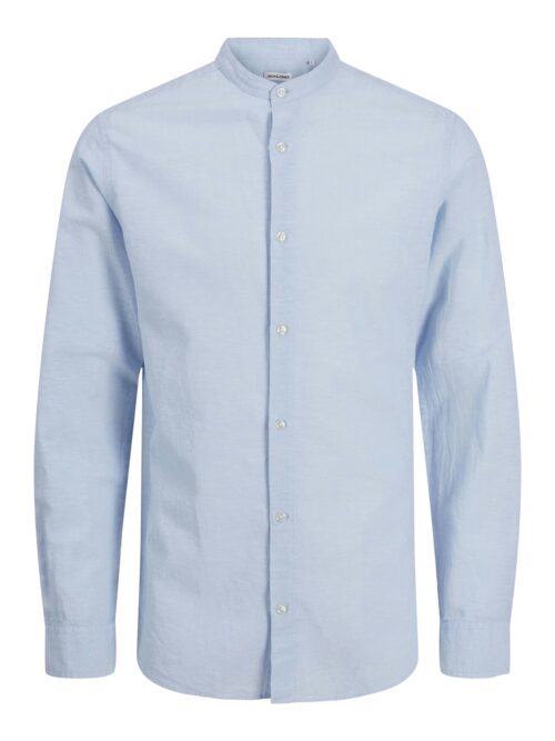 JACK & JONES JUNIOR JJEBREEZE LINEN BLEND BAND SHIRT LS