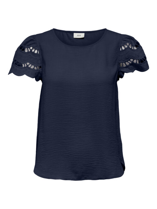 JDY JDYHANNAH LIFE S/S LACE TOP WVN