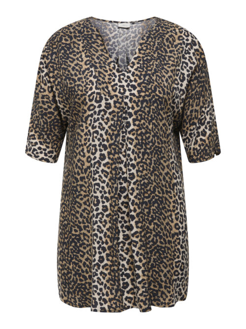 ONLY CARMAKOMA CARNOVA LIFE 2/4 TUNIC DRESS AOP