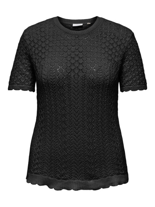 ONLY CARMAKOMA CARSAGA LIFE SS O-NECK KNT