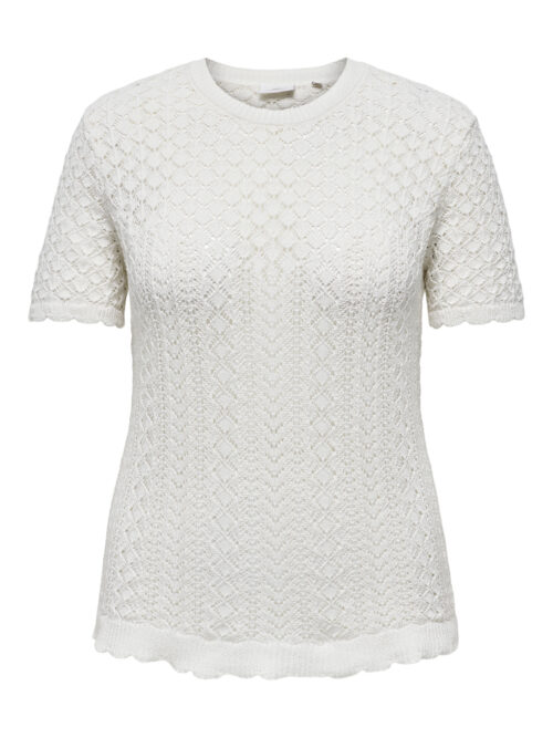 ONLY CARMAKOMA CARSAGA LIFE SS O-NECK KNT