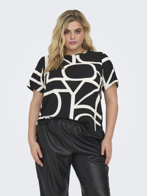 ONLY CARMAKOMA CARVICA LIFE SS TOP WVN NOOS