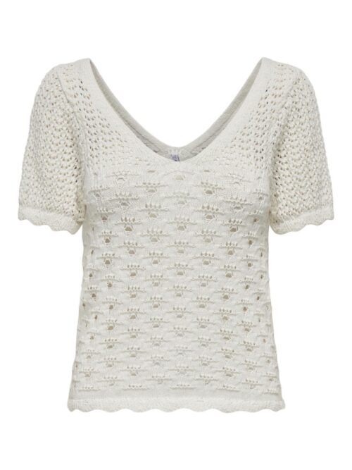 only ONLBECCA LIFE SS V-NECK TOP KNT