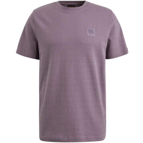 PME Short sleeve r-neck jacquard strip