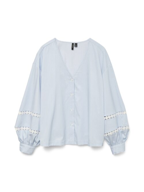 Vero Moda VMJANNI TAPE LS V-NECK TOP WVN GA L
