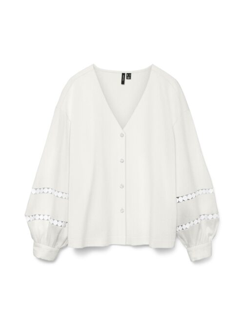 Vero Moda VMJANNI TAPE LS V-NECK TOP WVN GA L