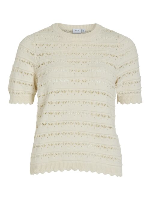 VILA VIDOLISE 2/4 SLEEVE O-NECK KNIT TOP
