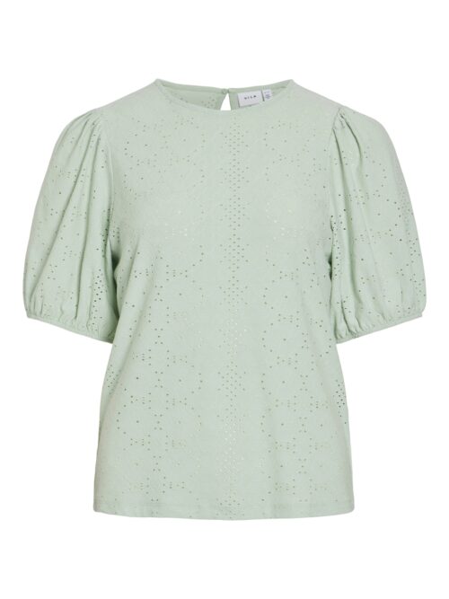 VILA VIKALLY O-NECK 2/4 TOP - NOOS