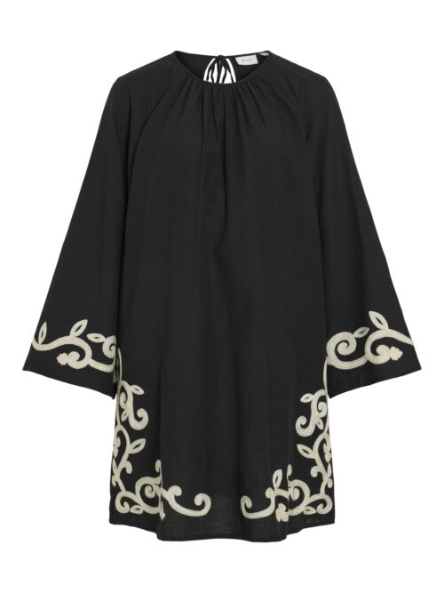 VILA VIPOLENE O-NECK L/S SHORT DRESS