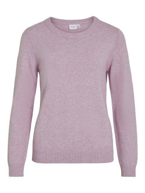 VILA VIRIL O-NECK L/S  KNIT TOP - NOOS