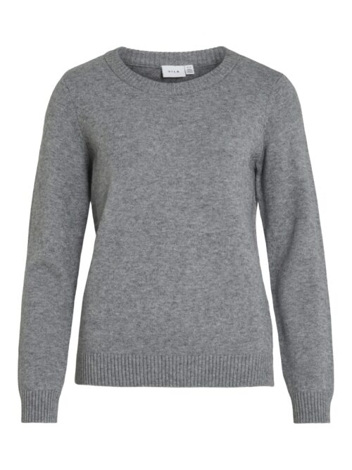 VILA VIRIL O-NECK L/S  KNIT TOP - NOOS