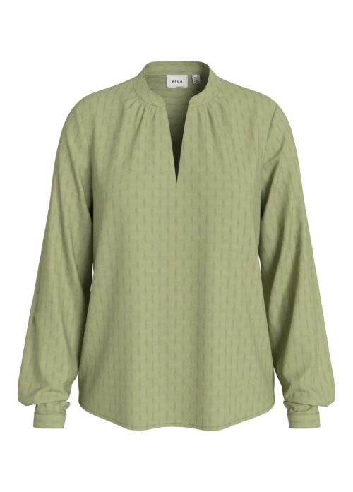 VILA VIYARINA V-NECK L/S TOP/R/DFS