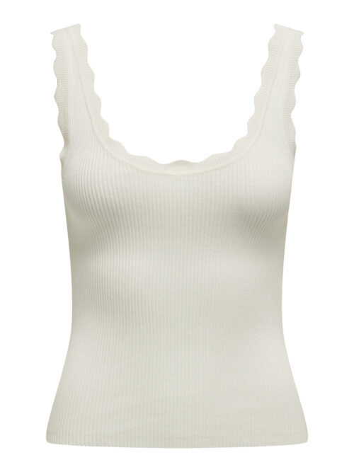 JDY JDYNANNA S/L SCALLOP EDGE TOP KNT N