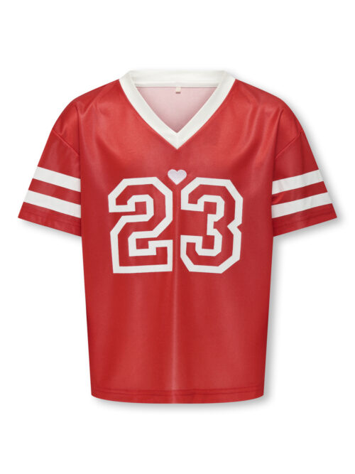 Kids Only KOGLULU S/S V-NECK SPORTY TOP CS JR