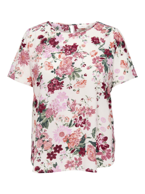 ONLY CARMAKOMA CARVICA LIFE SS TOP WVN NOOS