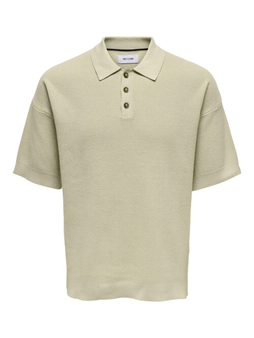 ONLY & SONS ONSGRIFFIN DS 9 STRUC BTN POLO KNIT