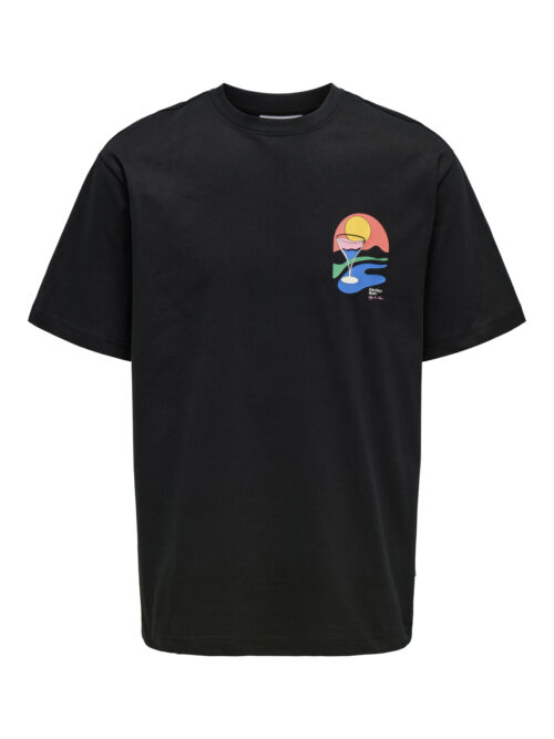 ONLY & SONS ONSPALM DAYS PRINT RLX SS TEE