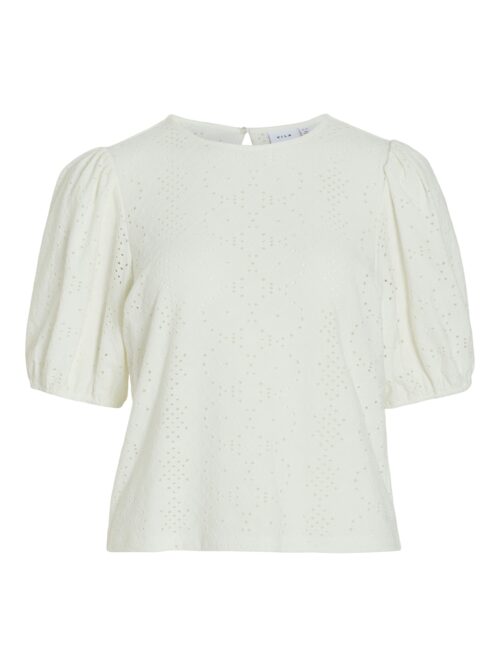VILA VIKALLY O-NECK 2/4 TOP - NOOS