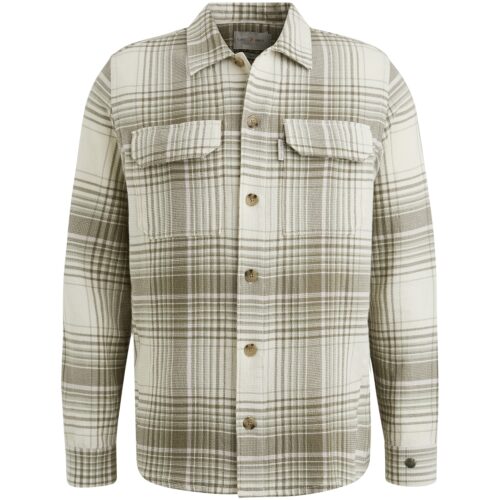 Cast Iron Long Sleeve Shirt Check weave YD