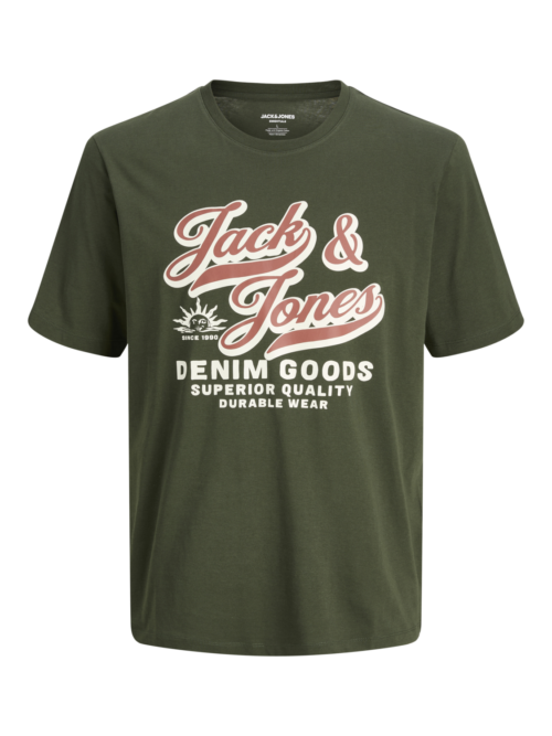 JACK & JONES JJELOGO TEE SS O-NECK 2 COL AW25 SN